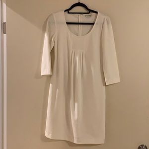 White 3/4 sleeve dress